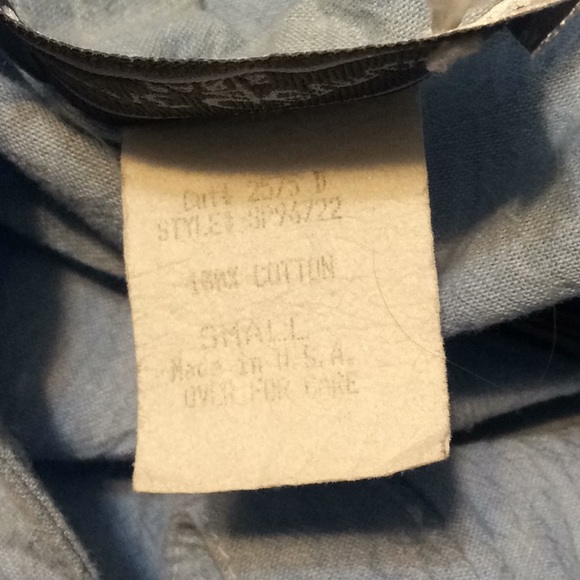 Classic summer jacket size small in chambray blue - Picture 7 of 7